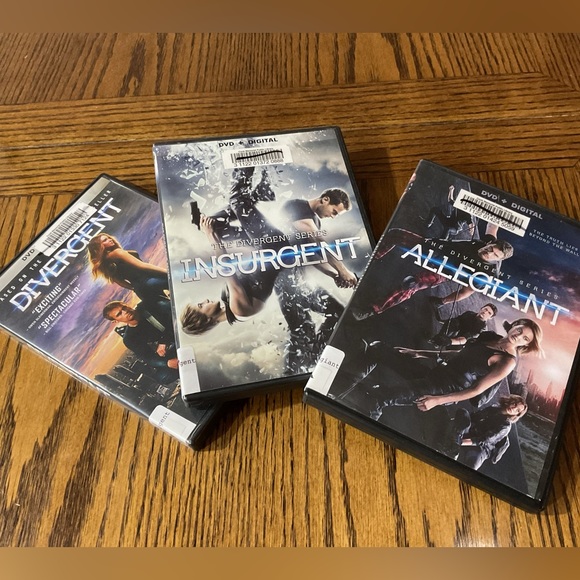 Divergent, Insurgent & Allegiant DVD series - Picture 1 of 9